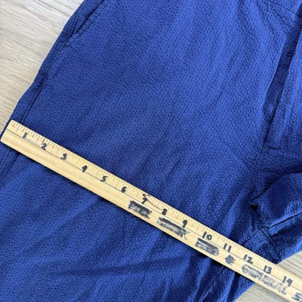J Crew Club Shorts Men 34 Seersucker Cotton Lightweight Summer Travel